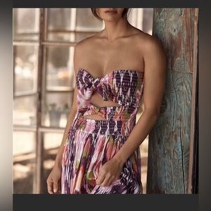 NWT - Anthropologie Smocked mini dress.
